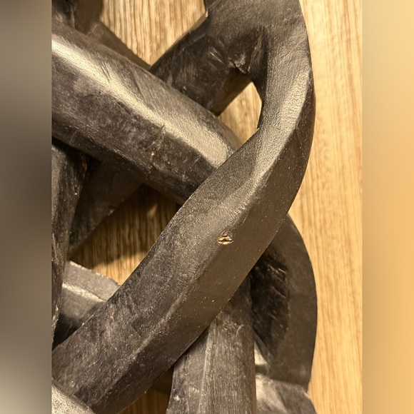 Hand Carved African Unity Sculpture Wooden - Picture 4 of 16